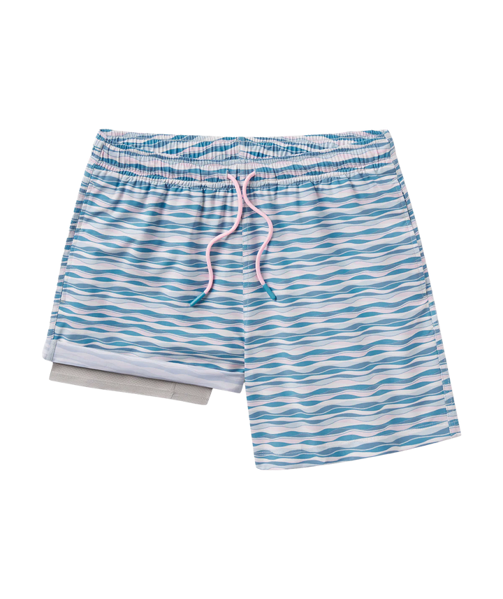 SSCO Men’s Wave Runner Swim Shorts - Tidepool Blush