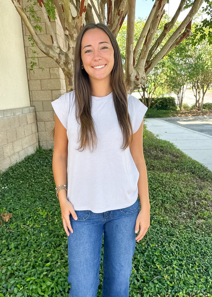 Whisper Knit Top - Lavender Ice