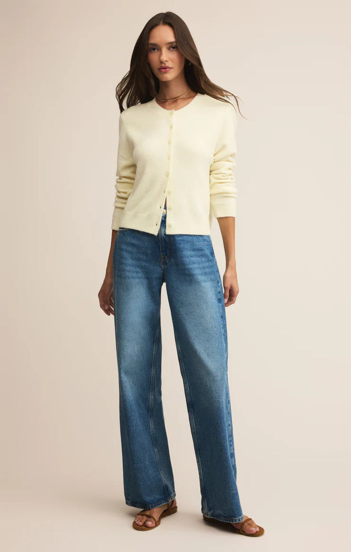 Medina Cozy Cardigan - Mellow Yellow