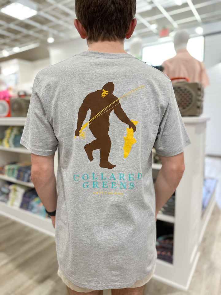 Collared Greens Deep Woods Anglar S/S T-Shirt - Grey