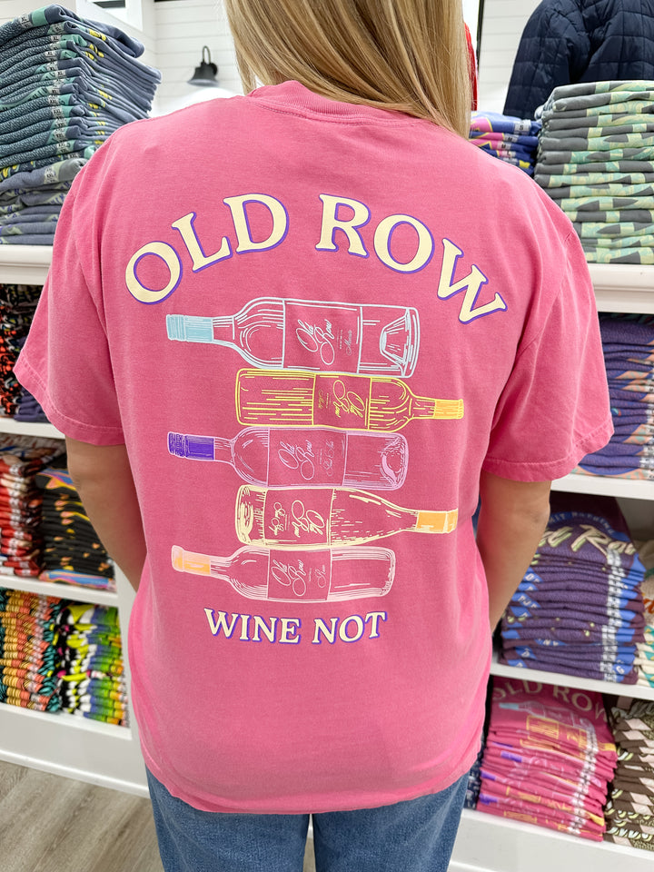 Old Row Wine Not S/S Pocket T-Shirt - Crunchberry