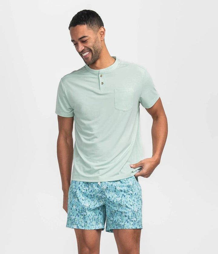 SSCO Men’s Max Comfort S/S Henley - Herbal Mist
