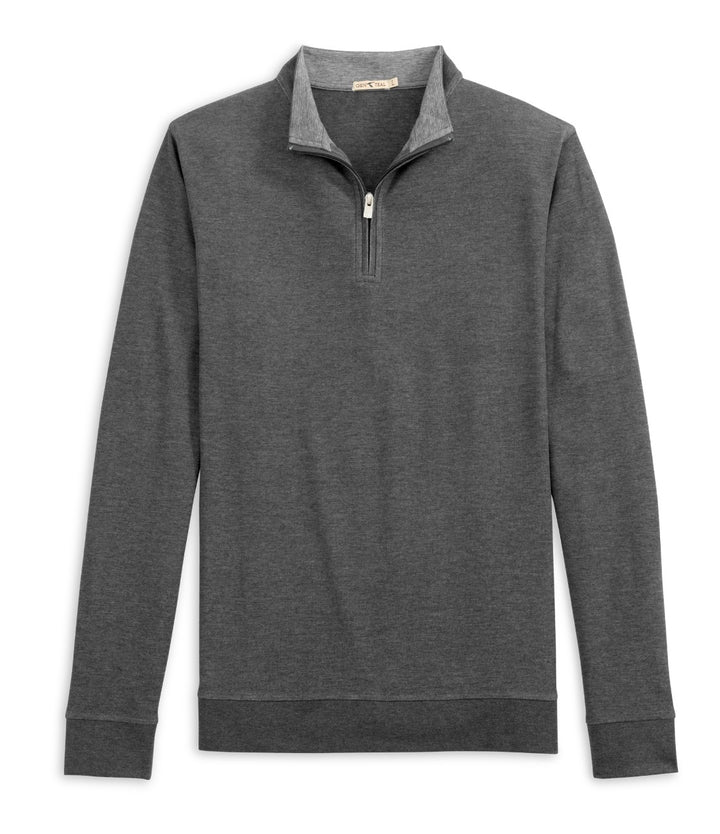 Genteal F25 Cotton/Modal Quarter-Zip - Charcoal
