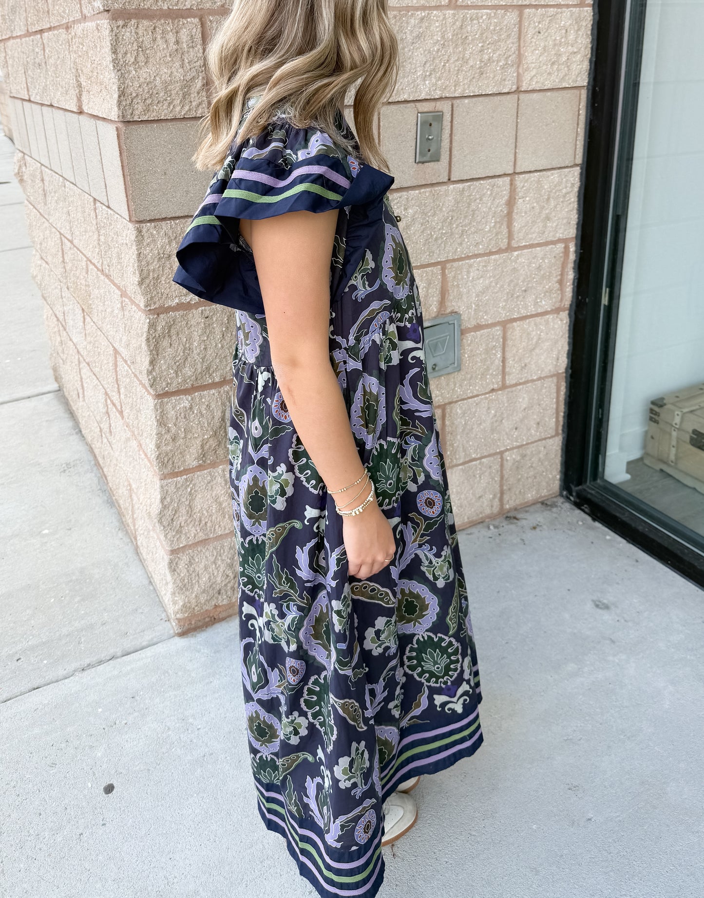 Louisiana Maxi Dress - Navy