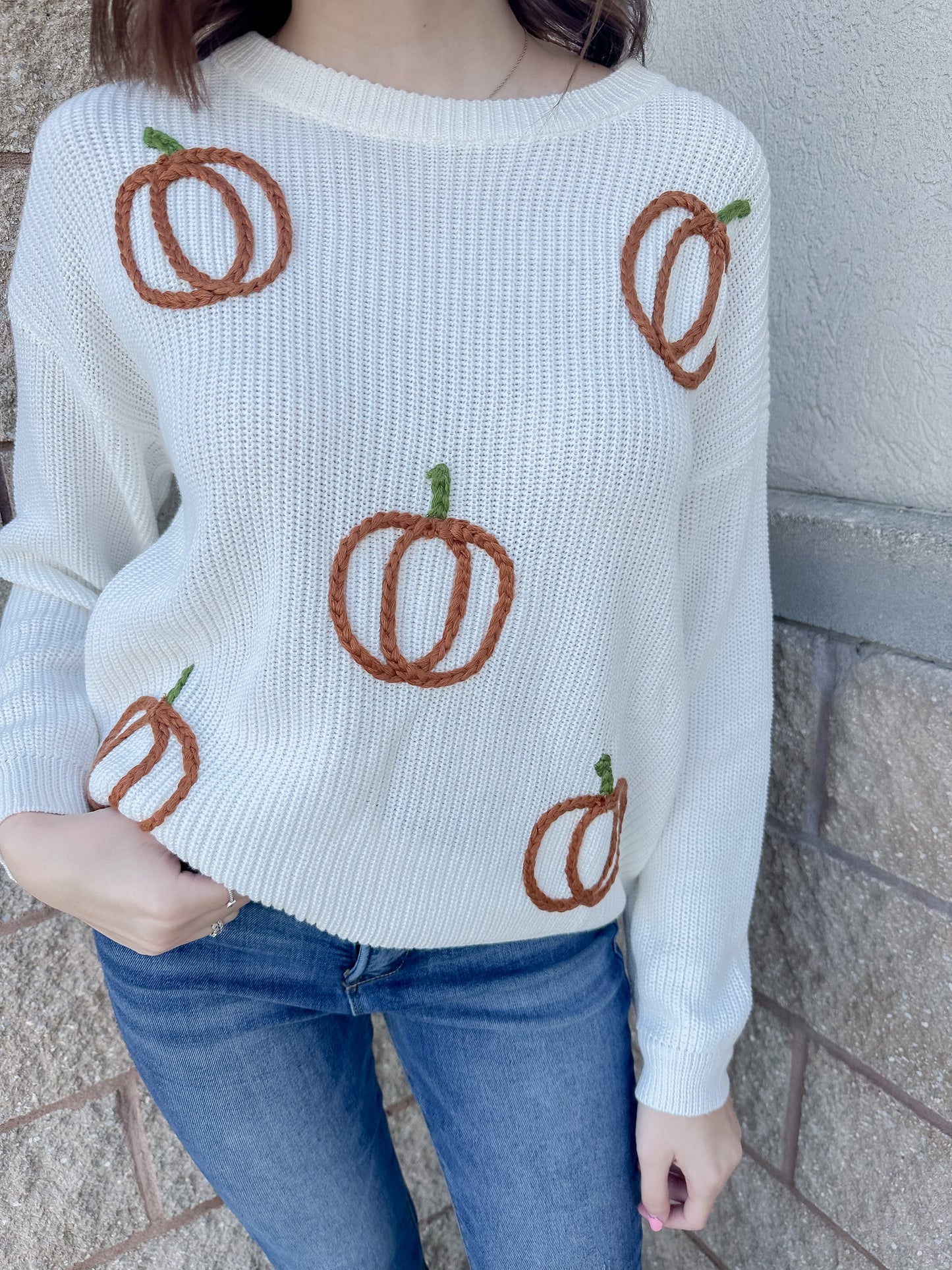 Simply Southern Knit Pumpkin Sweater