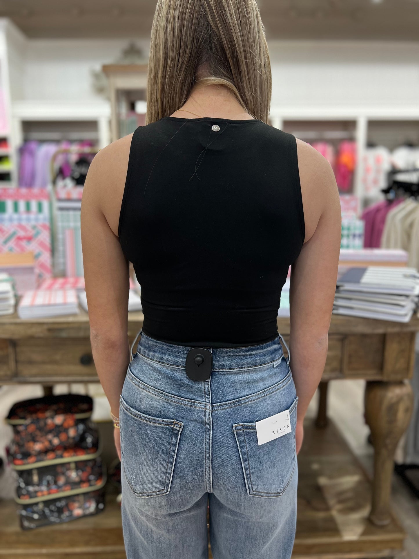 Paiton Boat Neck Bodysuit - Black