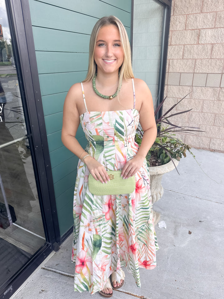Reagan Tropical Midi Dress