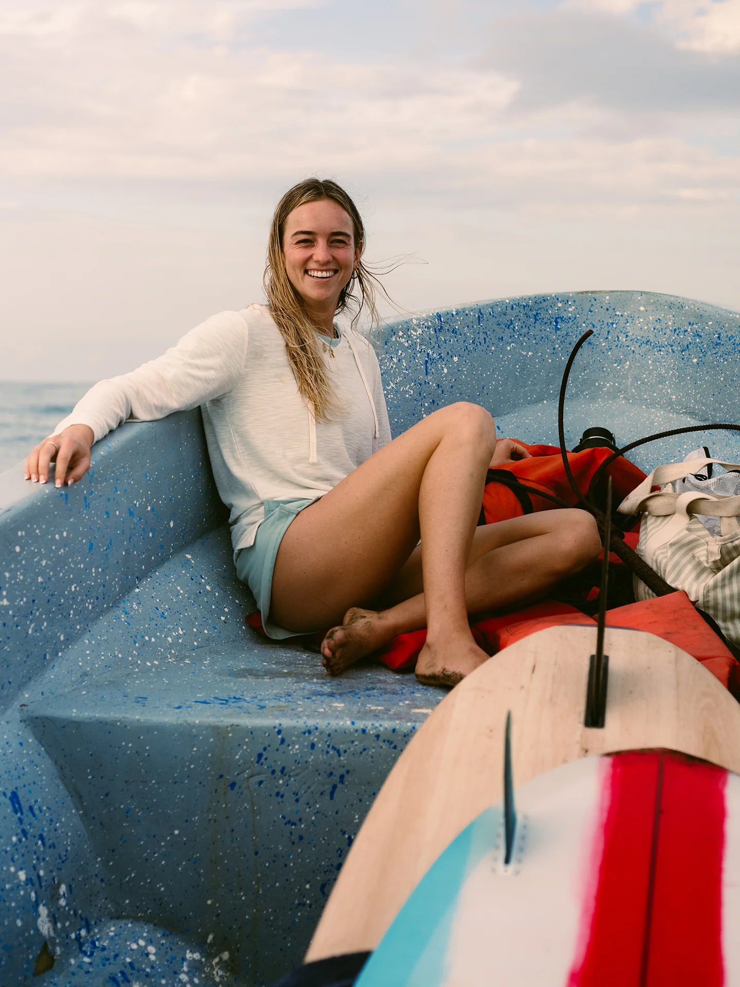 Free Fly Women's Bamboo Slub Hoodie - Sea Salt