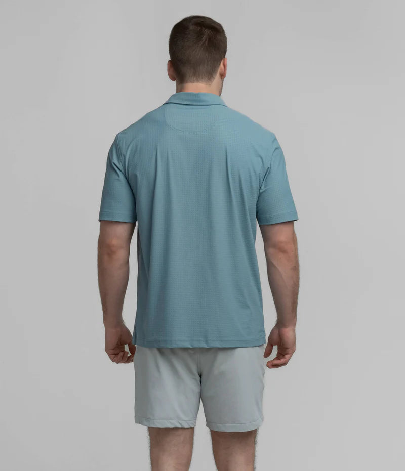 SSCO Men’s Next Level Performance Polo - Smoke Blue