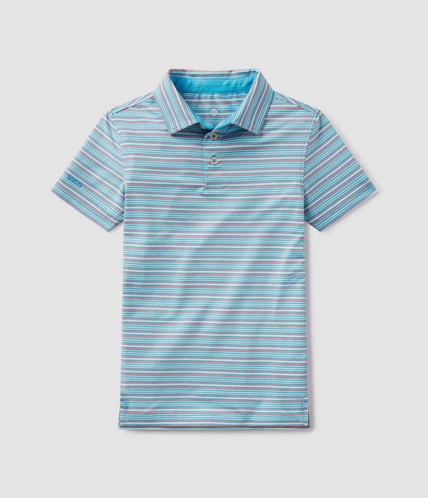 SSCO Youth Boys Sawgrass Stripe Polo - Marina