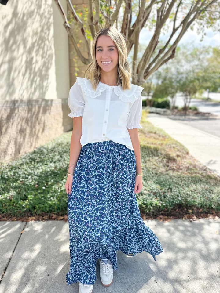Ophelia Maxi Skirt - Blue Ribbon