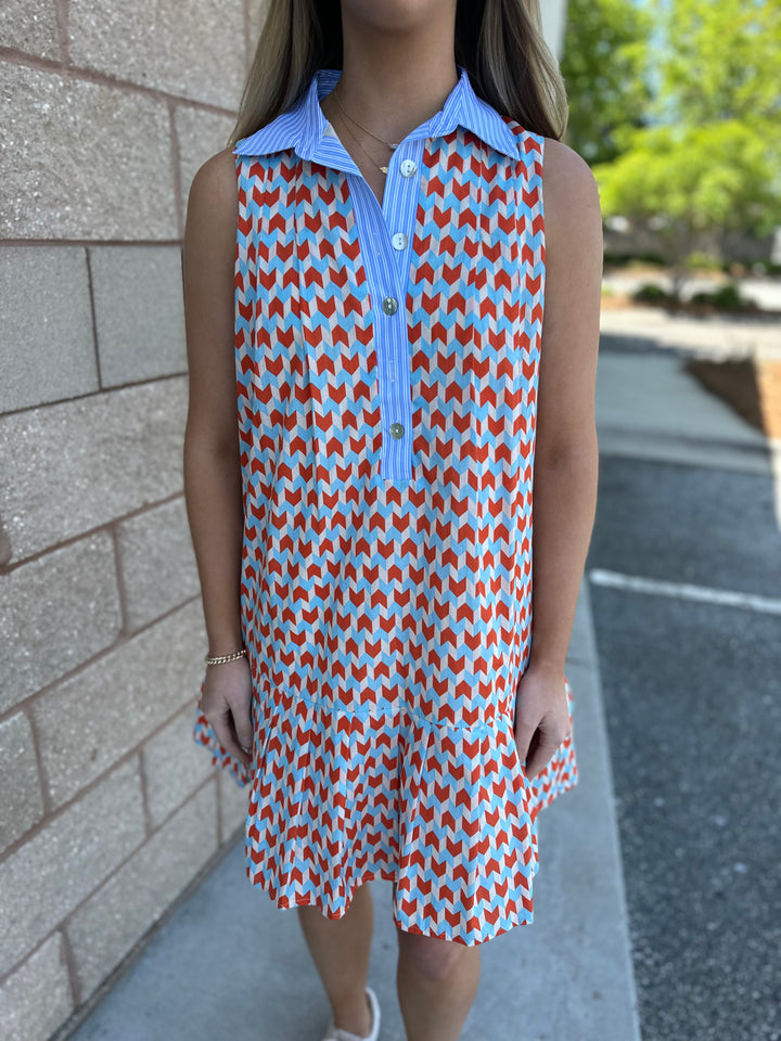 Sandra Print Pattern Dress