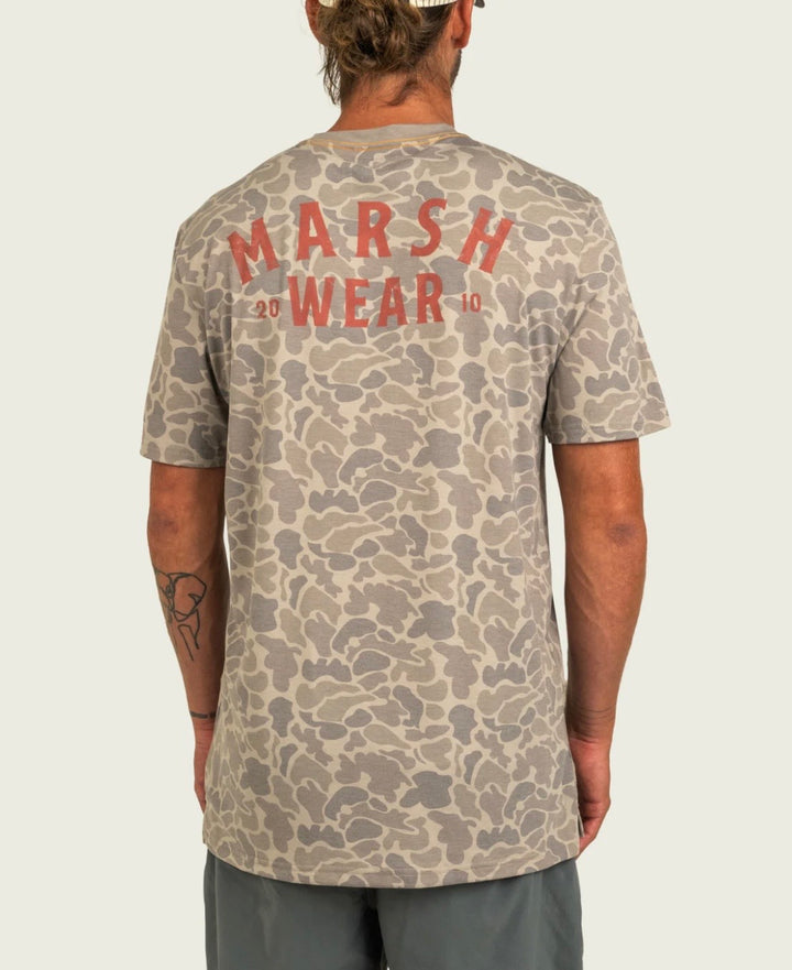 Marsh Wear Men’s Stackhouse Hagood S/S T-Shirt - Khaki Mallard Camo