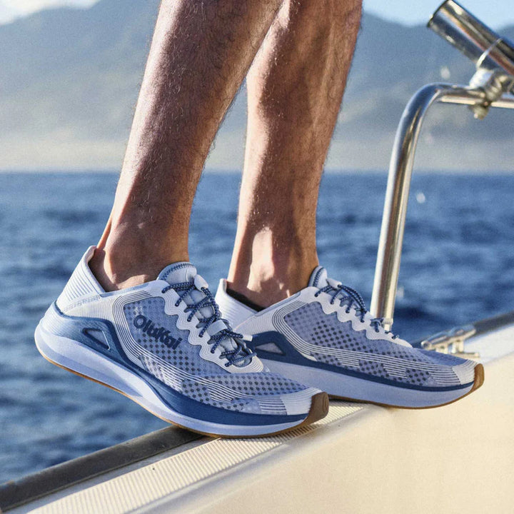 Olukai Men’s ‘Ahi Performance Marine Shoe - Blue Pearl|White Sand