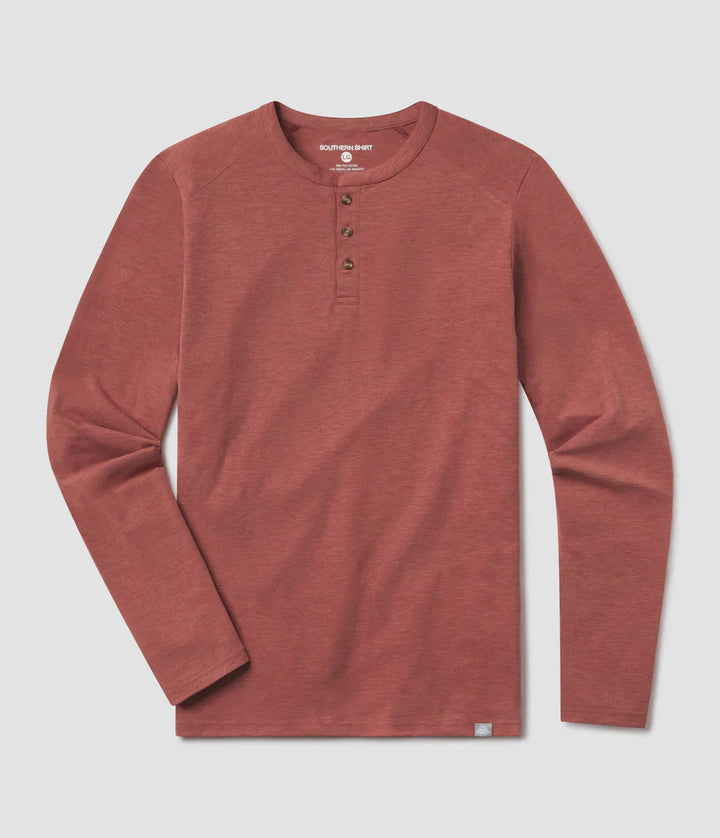 SSCO Men’s Max Comfort L/S Henley - Canyon