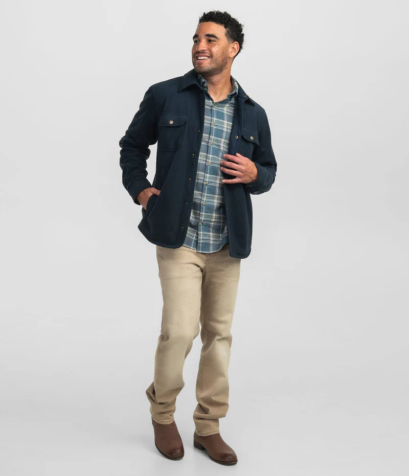 SSCO Men’s Stretch Twill Shacket - Eclipse