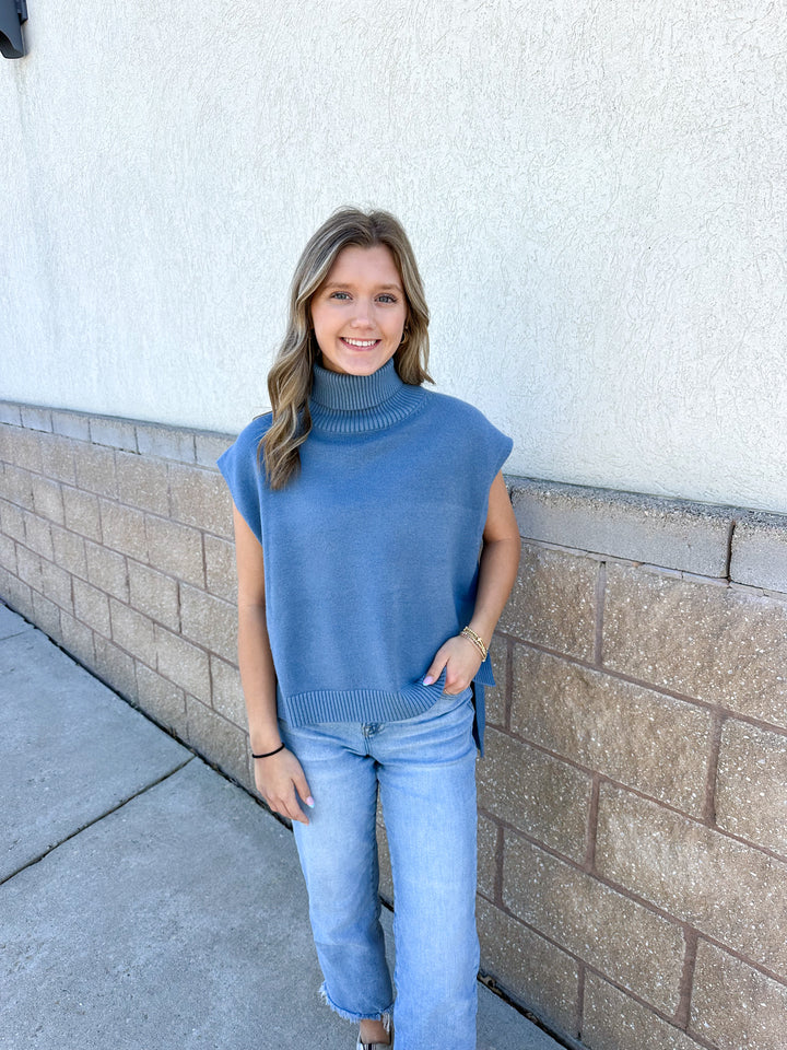 Bailey Turtleneck Hi/Lo Sweater