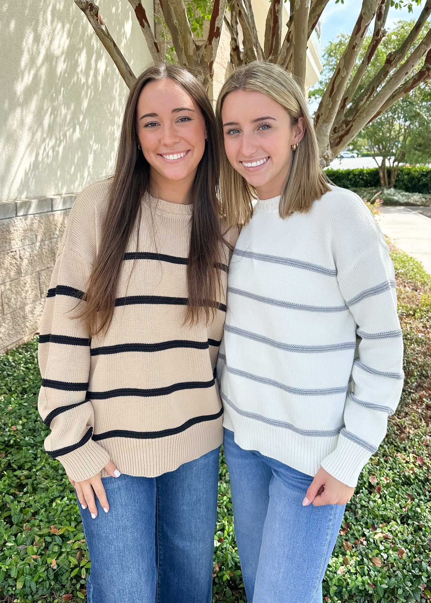 Boyfriend Striped Cotton Sweater