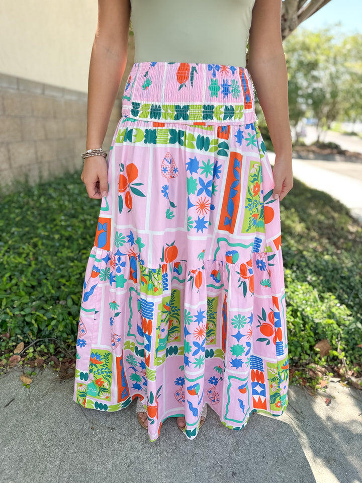Post Card Maxi Skirt