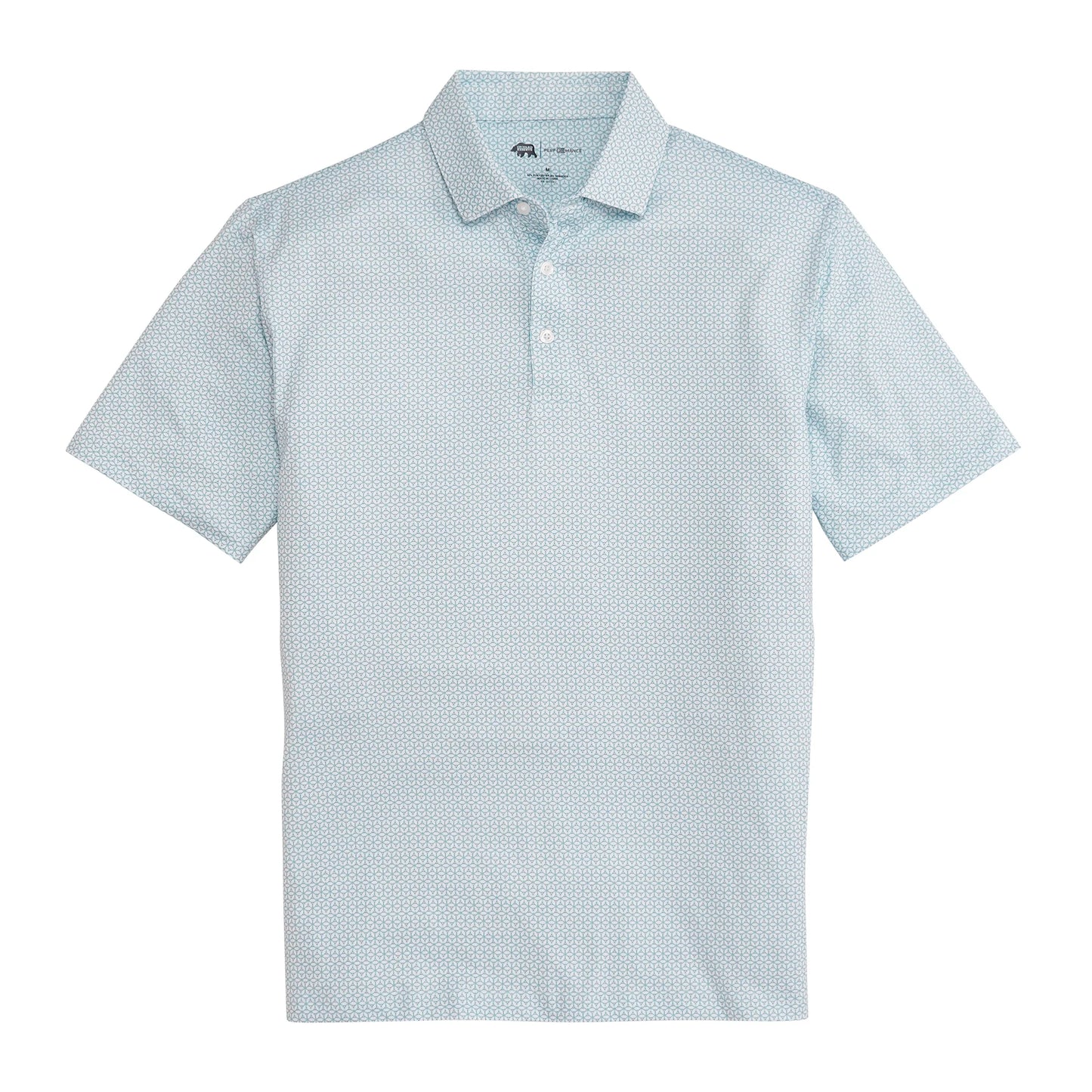 Onward Reserve Out Of Office Printed Performance Polo - Mallard Green