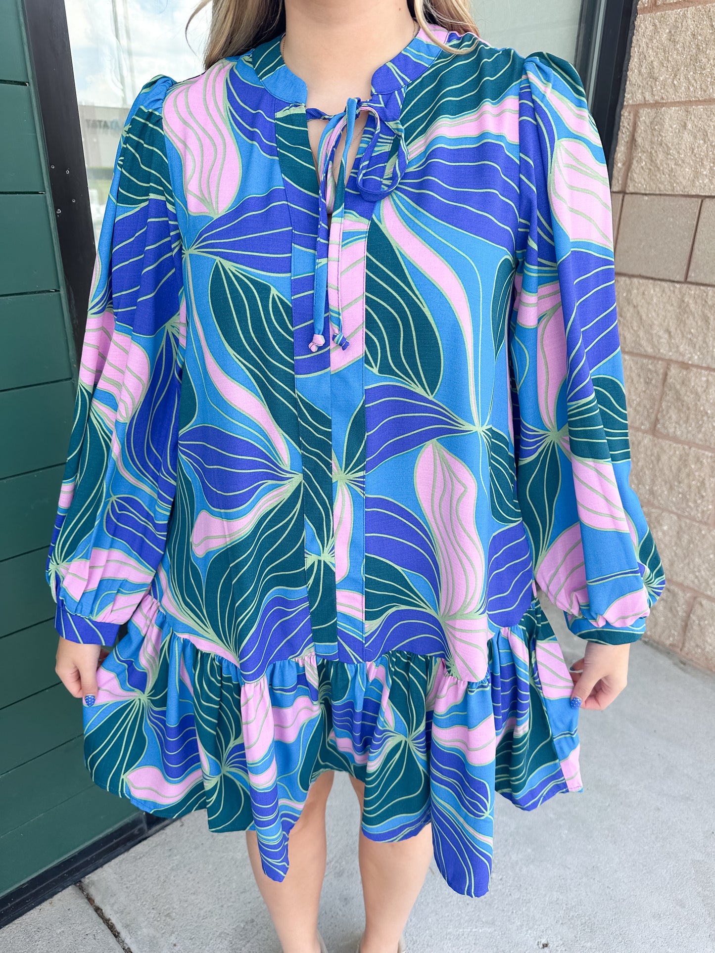 Natasha Dress - Glow Over Blue