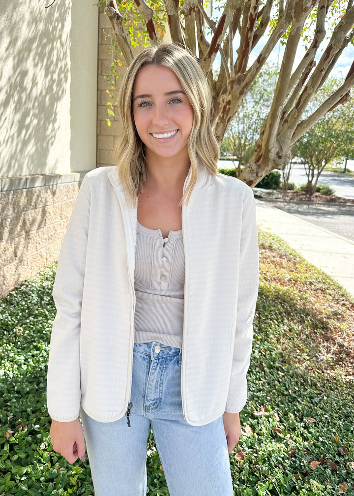 FreeFly Women’s Gridback Fleece Jacket - Stone