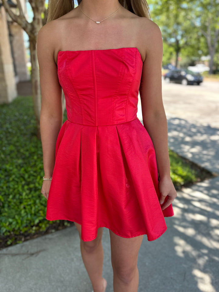 Party Girl Strapless Mini Dress