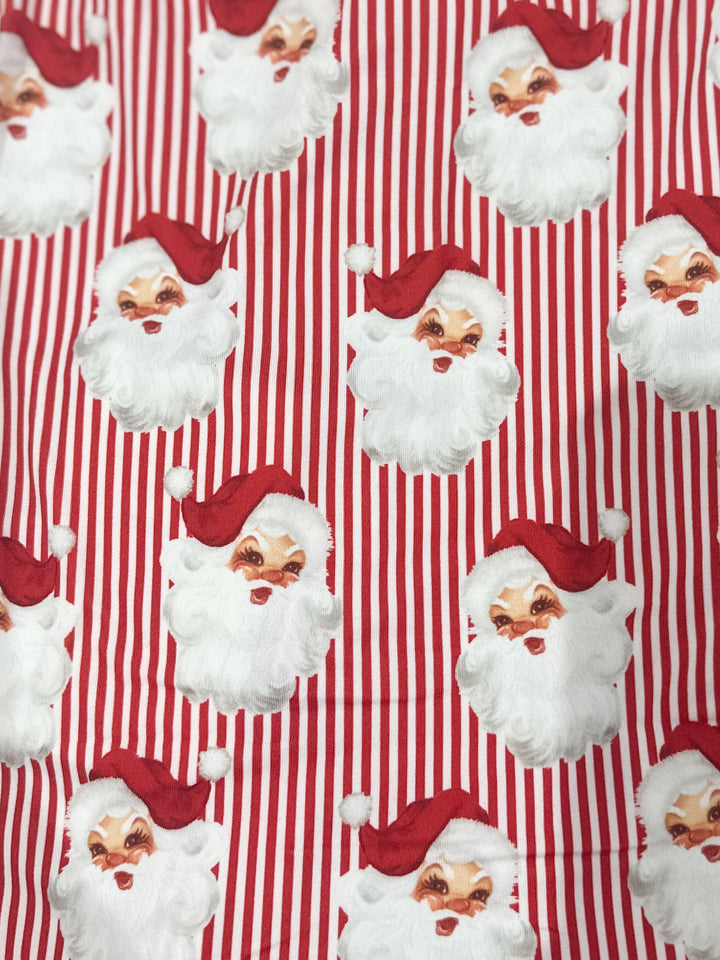 MS Baby PJ Onesie - Santa Baby Red