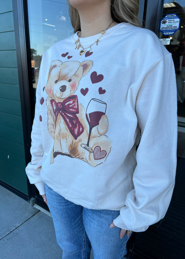 Wine Bear Sweatshirt