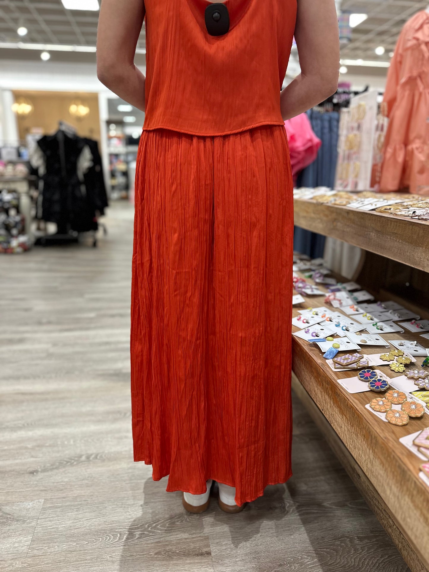 Nicoline Crinkle Midi Skirt