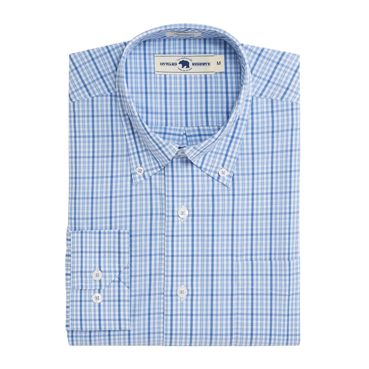 Onward Reserve Wylie Tailored Fit Performance Button Down - Iris