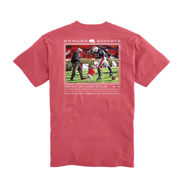Onward Reserve UGA Auburn Rivalry S/S Pocket T-Shirt - Washed Red