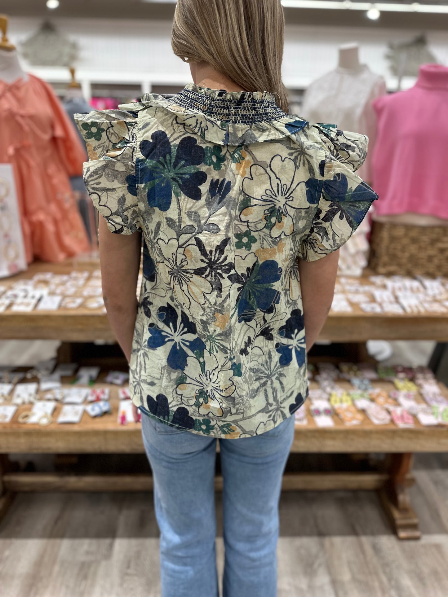 Gretchen Ruffle Top