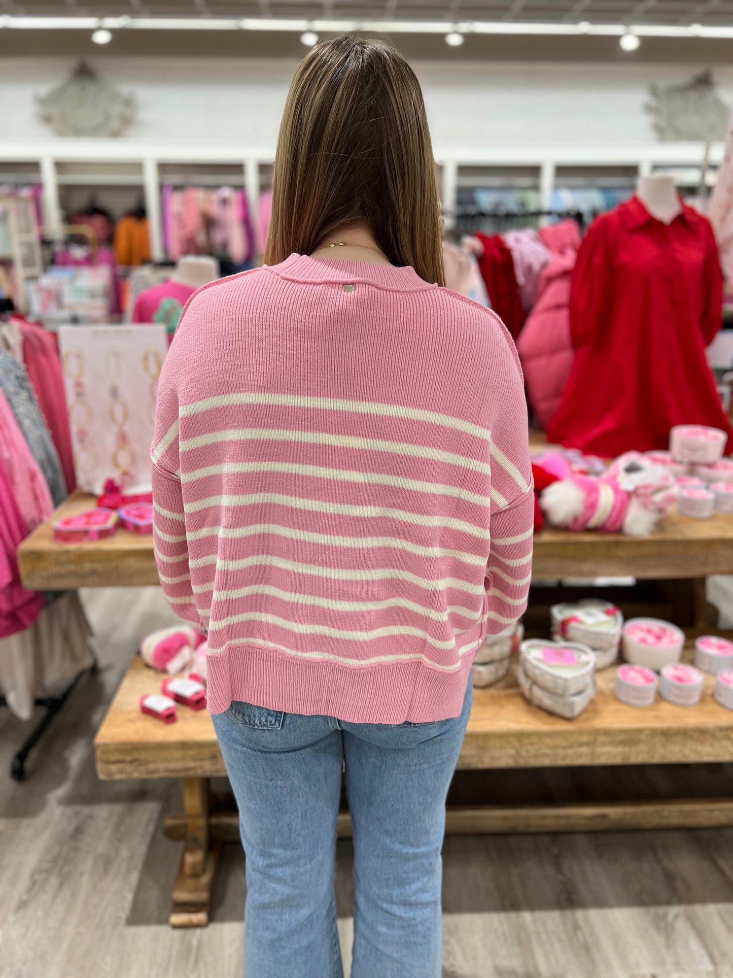 Yes or No Sweater - Pink