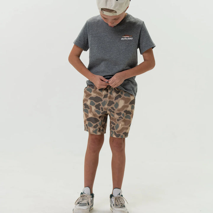 Burlebo Youth Athletic Short - Pintail Camo