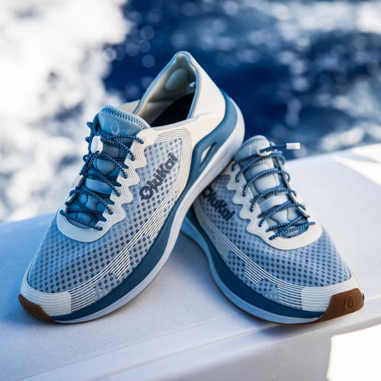 Olukai Men’s ‘Ahi Performance Marine Shoe - Blue Pearl|White Sand