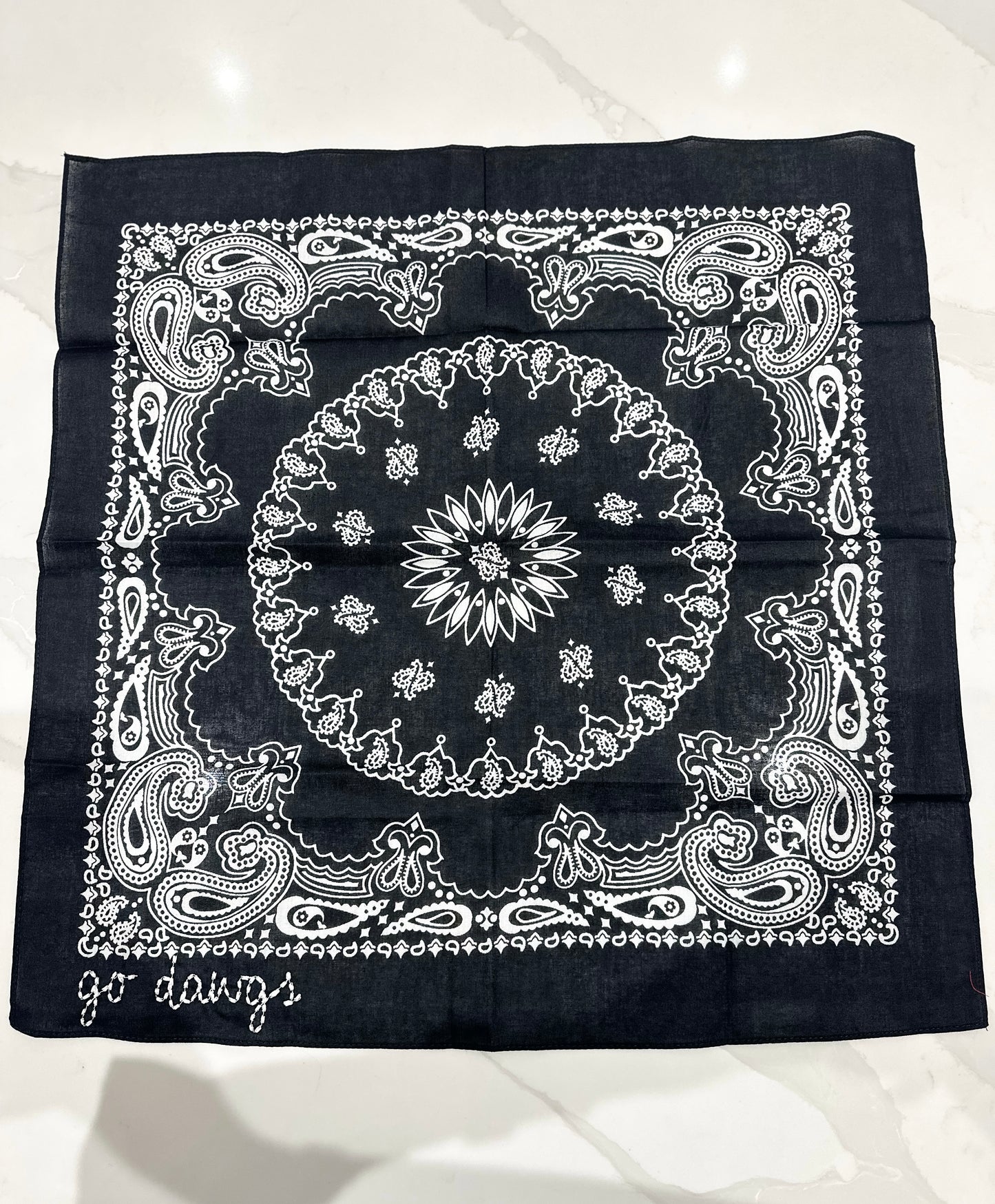 Go Dawgs Embroidered Bandana