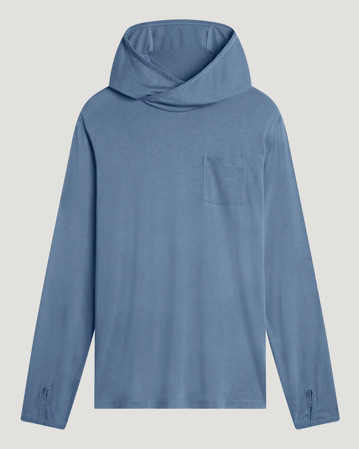 Free Fly Men’s Bamboo Lightweight Hoodie - Pacific Blue