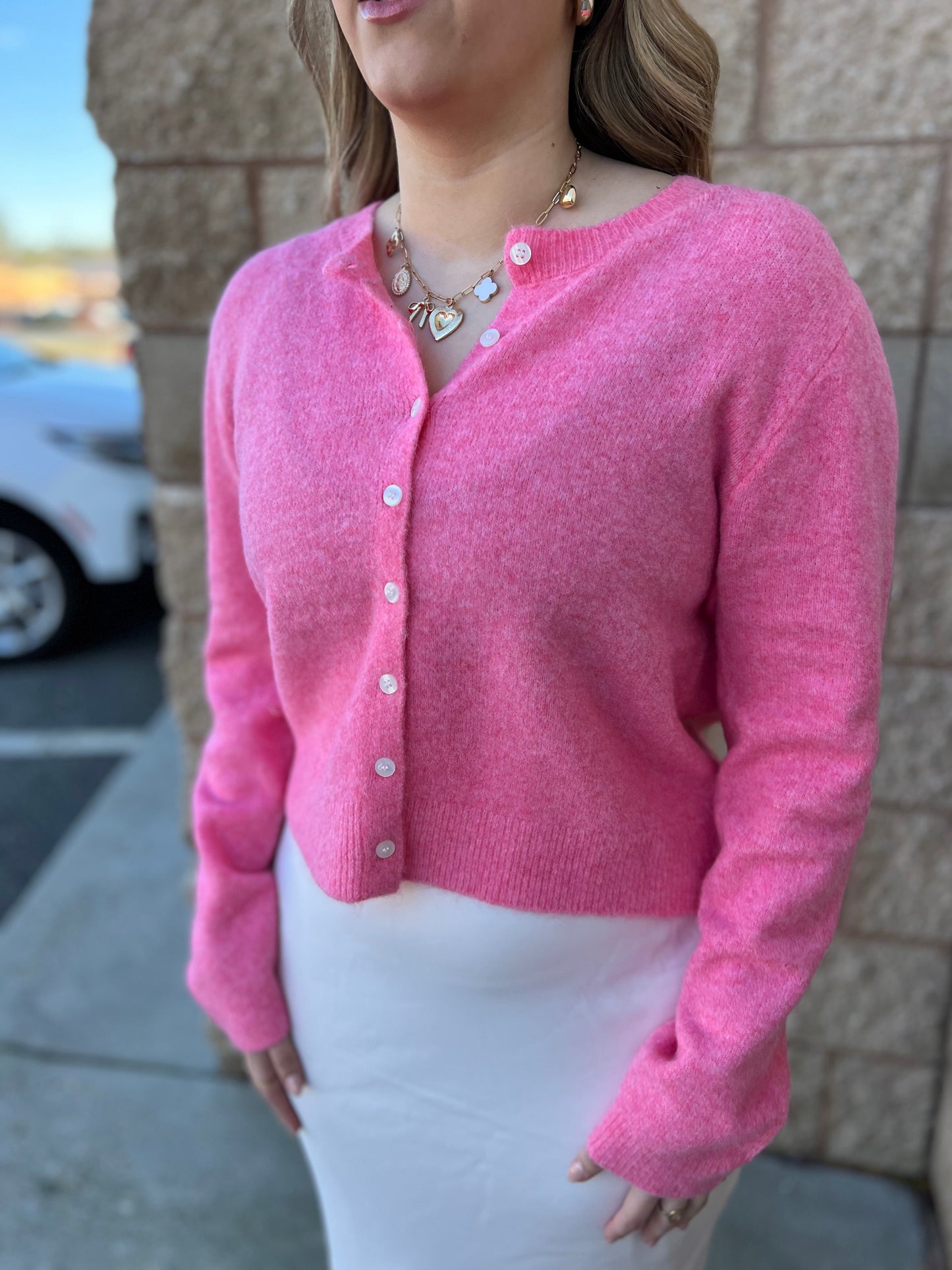 Medina Disco Pink Cardigan