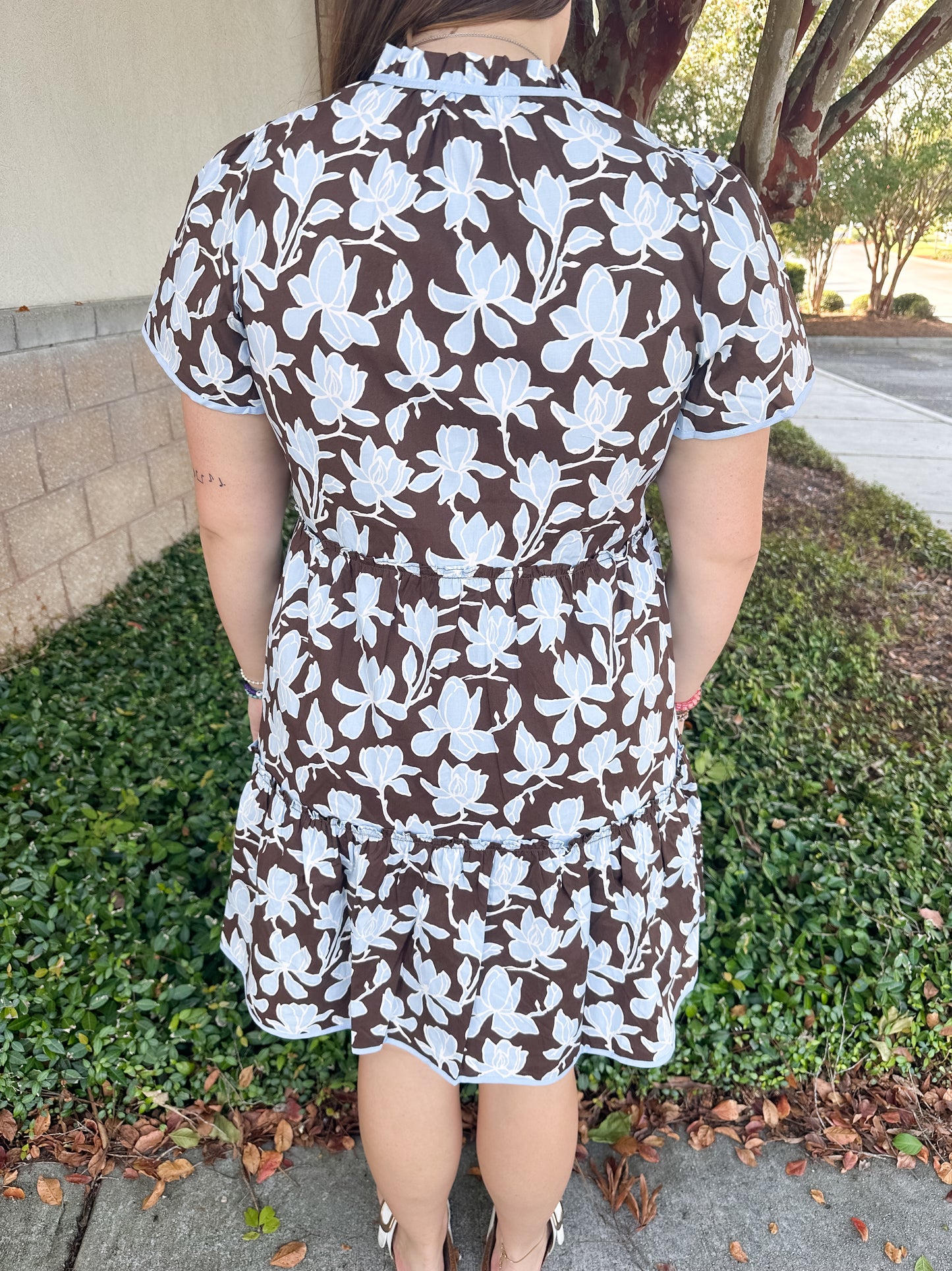 Ivy Mini Dress- Growing Grace Blue