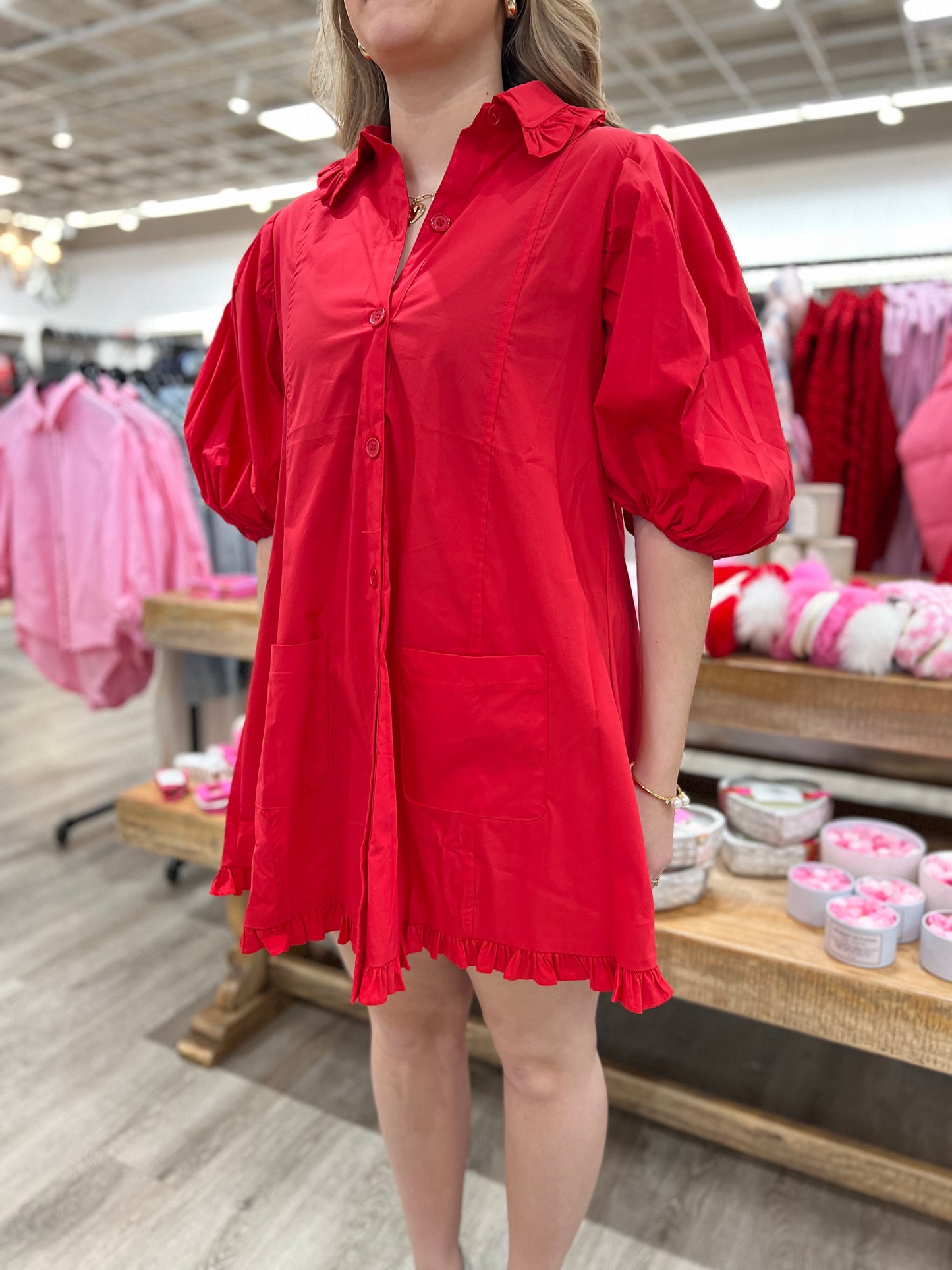 Priscilla Puff Sleeve Dress