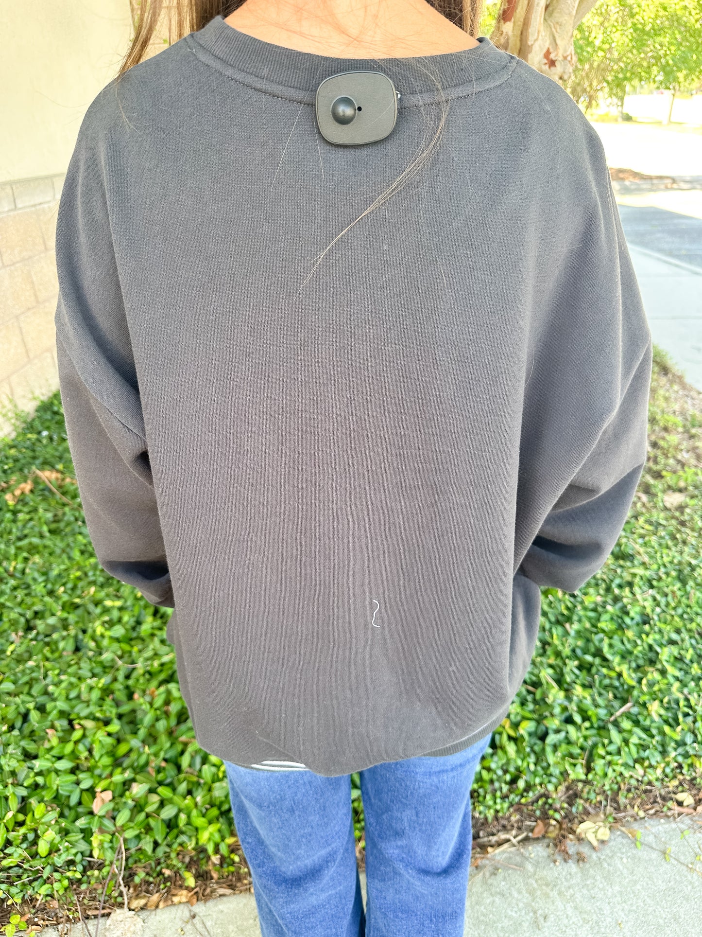 Oversize Go Team Sweatshirt - Black Sand