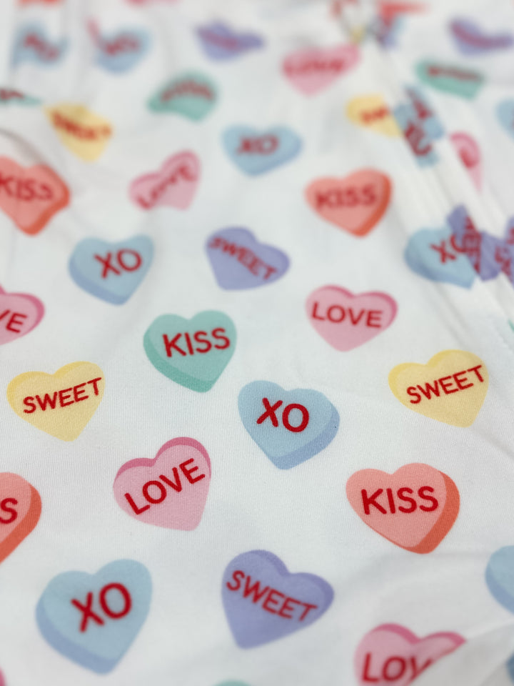 MS Baby PJ Onesie - Candy Hearts