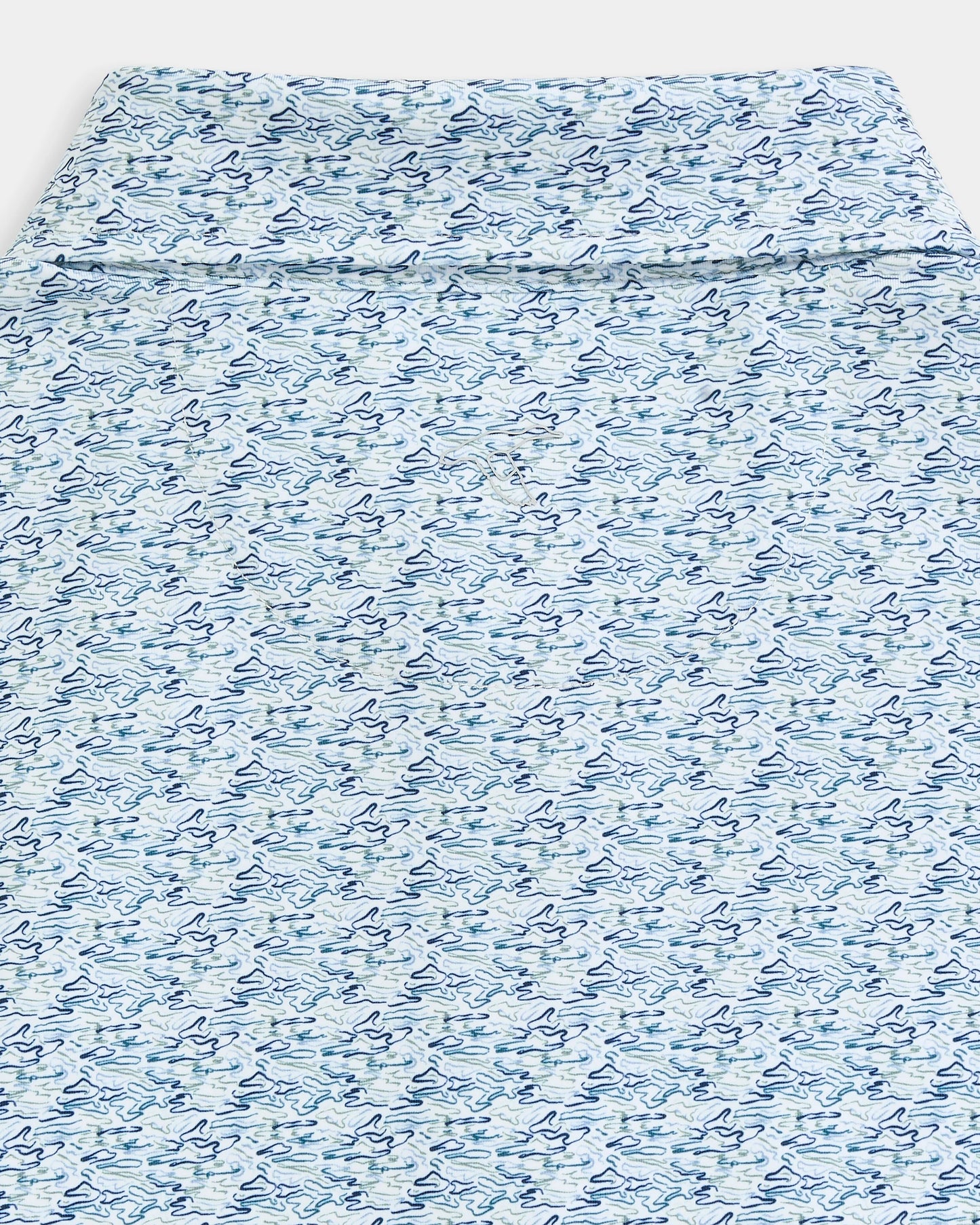 Genteal F25 Ripple Effect Printed Performance Polo - Serene