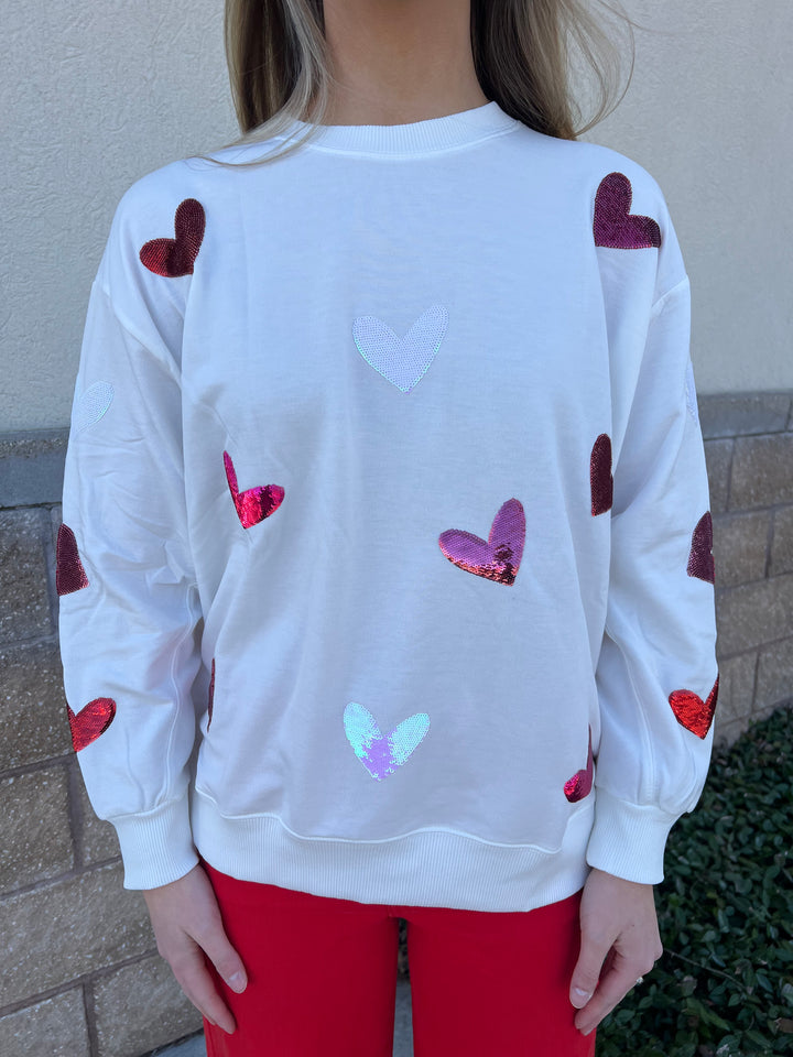 Mary Square Sarah “HEARTS” Sweatshirt