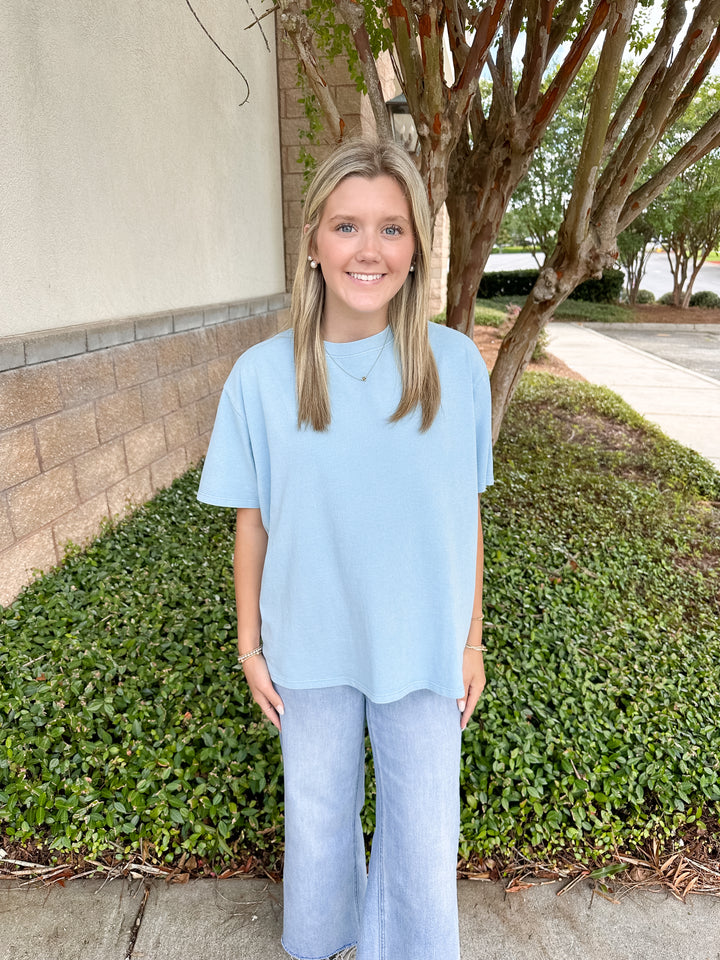Velma Basic Tee - Blue