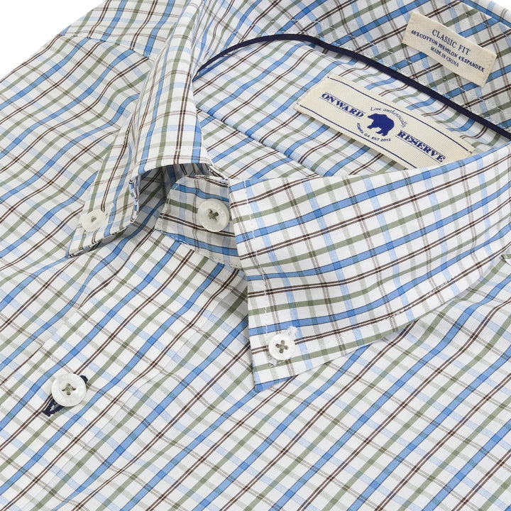 Onward Reserve Rutledge Classic Fit Quad Button Down - Chocolate