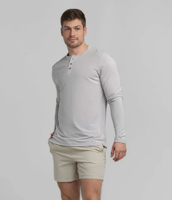 SSCO Men’s Max Comfort L/S Henley - Stone