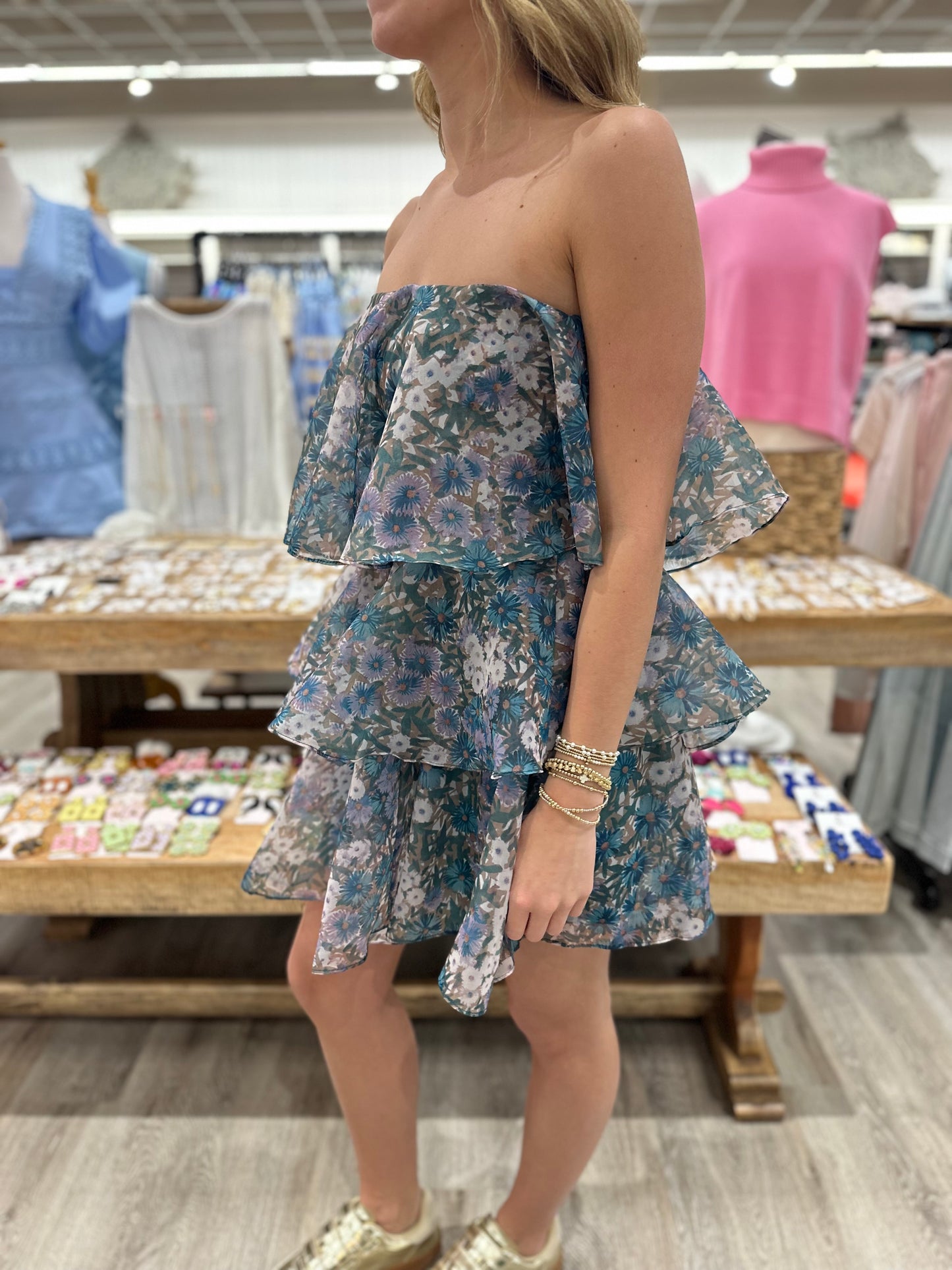 London Ruffled Mini Dress