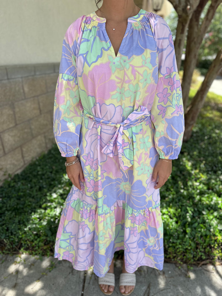 Darla Pastel Midi Dress